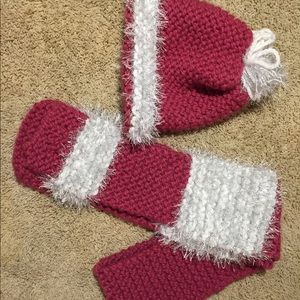 Hand Nit Hat and Scarf